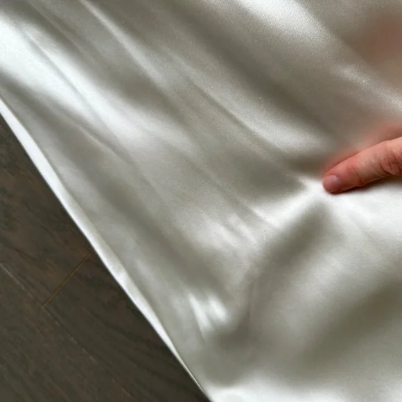 Reformation Margot Wedding Dress Gown Silk Satin Ivory Mermaid Train With Tags 6 - Picture 6 of 13